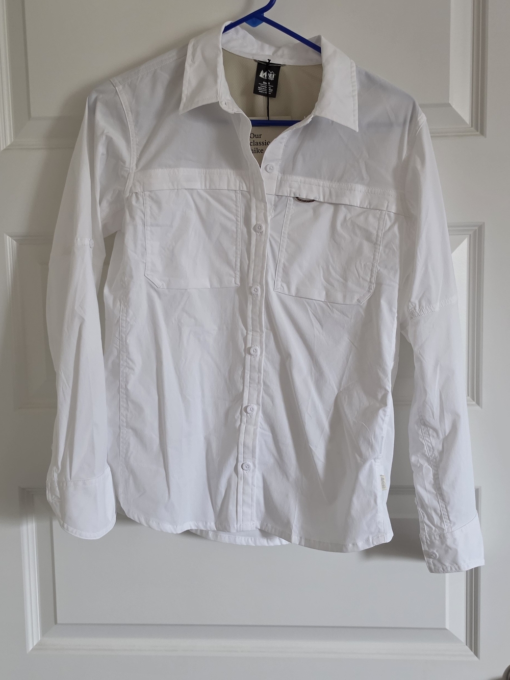 NWT REI White Women's Sahara Long-sleeved Lightweight Shirt